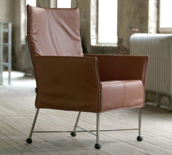 Montis Charly Lounge Chair Armchair in Fabric or Leather Optional Footstool