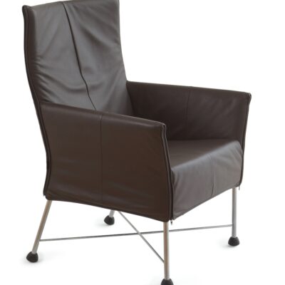 Montis Charly Lounge Chair Armchair in Fabric or Leather Optional Footstool