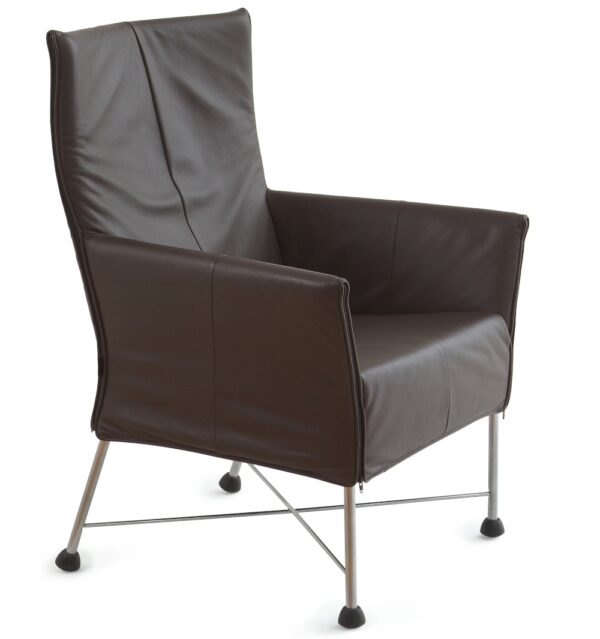 Montis Charly Lounge Chair Armchair in Fabric or Leather Optional Footstool