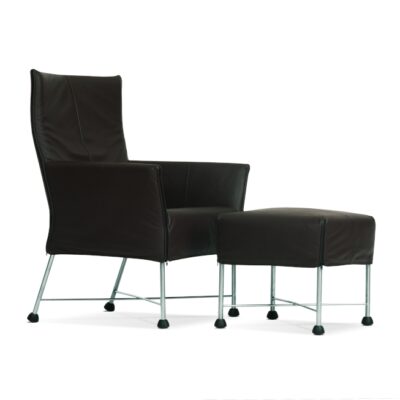 Montis Charly Lounge Chair Armchair in Fabric or Leather Optional Footstool