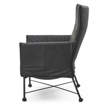 Montis Charly Lounge Chair Armchair in Fabric or Leather Optional Footstool