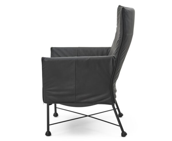 Montis Charly Lounge Chair Armchair in Fabric or Leather Optional Footstool