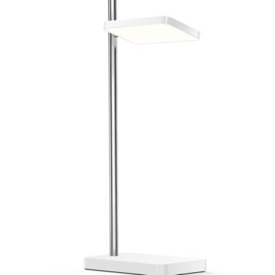 Pablo Design Talia Table Lamp White with Silver Post