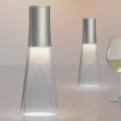 Pablo Design Candel Portable LED Silver Body Clear Diffuser USB Charging