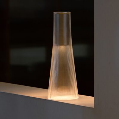 Pablo Design Candel Portable LED Silver Body Clear Diffuser USB Charging