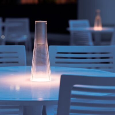 Pablo Design Candel Portable LED Silver Body Clear Diffuser USB Charging