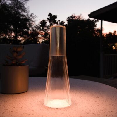 Pablo Design Candel Portable LED Silver Body Clear Diffuser USB Charging