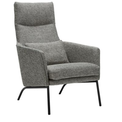 SITS Siri Armchair Lounge Chair in Fabric or Leather with Metal Frame-73506