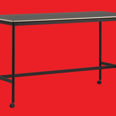 Mutto Base High Breakfast Dining Table with Castors