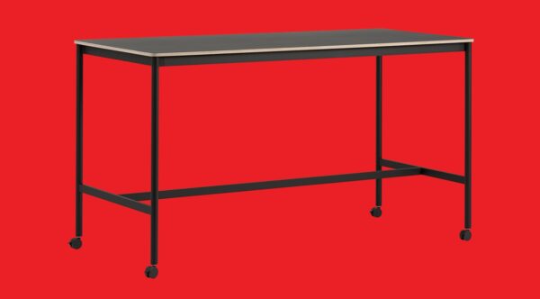 Mutto Base High Breakfast Dining Table with Castors