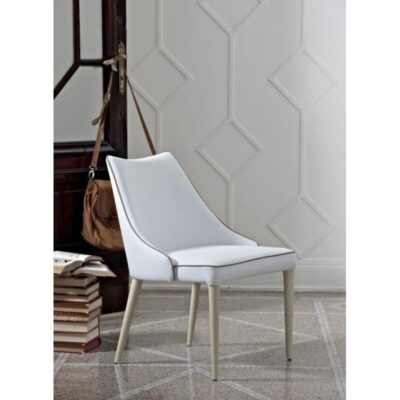 Bontempi Casa Clara Armchair with Painted Metal Legs