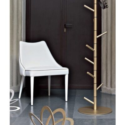 Bontempi Casa Clara Armchair with Painted Metal Legs