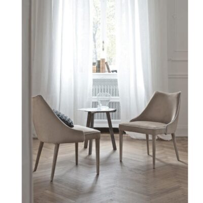 Bontempi Casa Clara Armchair with Painted Metal Legs