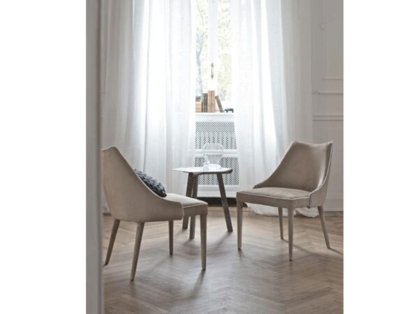 Bontempi Casa Clara Armchair with Painted Metal Legs