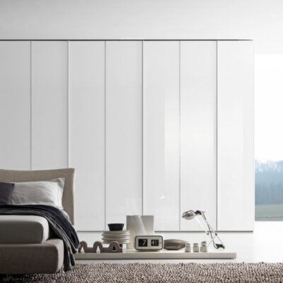 Presotto Glass Hinged Door Wardrobe