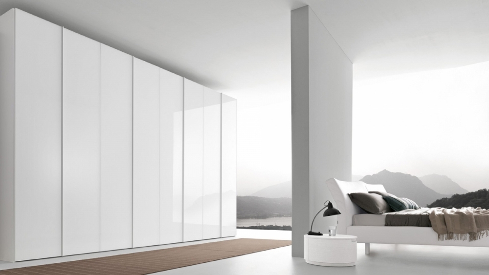 Presotto Glass Hinged Door Wardrobe