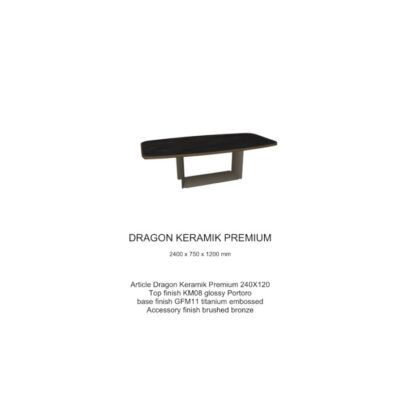 Cattelan Italia Dragon Keramik Dining Table Premium Shaped In Stock