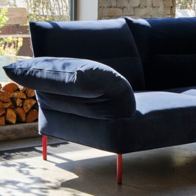 Hay Pandarine 2 Seater Reclining Armrest in Fabric or Leather