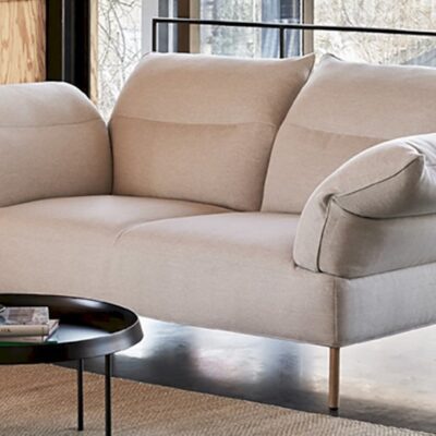 Hay Pandarine 2 Seater Reclining Armrest in Fabric or Leather