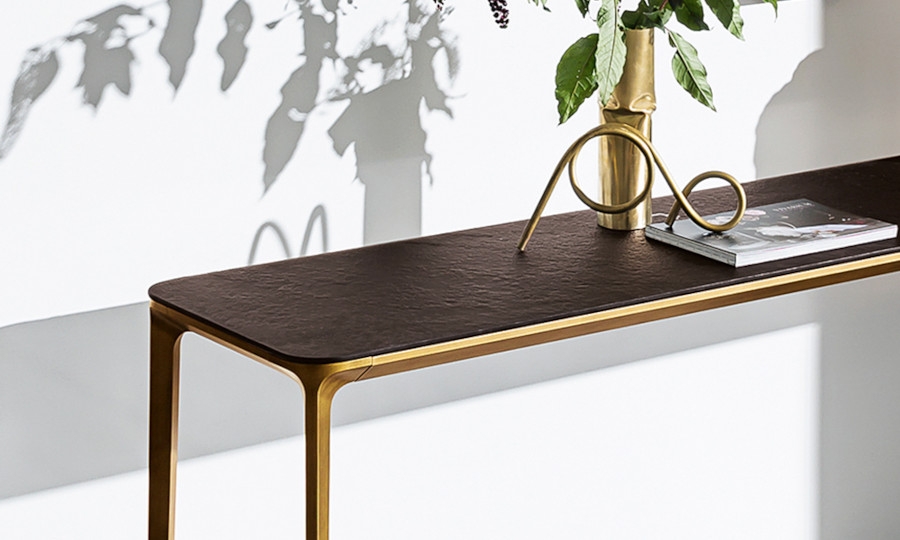 Sovet Italia Slim 4 Legs Console Table in Different Sizes & Finishes