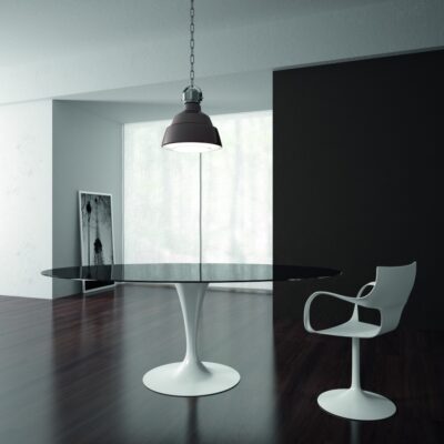 Sovet Italia Flute Dining Table in Different Sizes, Shapes & Finishes