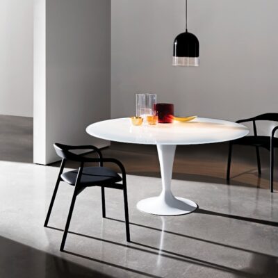 Sovet Italia Flute Dining Table in Different Sizes, Shapes & Finishes