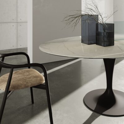 Sovet Italia Flute Dining Table in Different Sizes, Shapes & Finishes