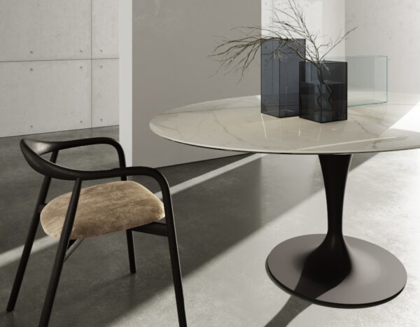 Sovet Italia Flute Dining Table in Different Sizes, Shapes & Finishes