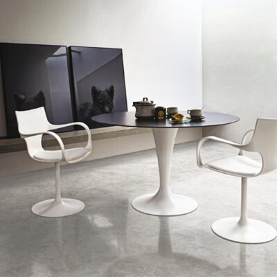 Sovet Italia Flute Dining Table in Different Sizes, Shapes & Finishes