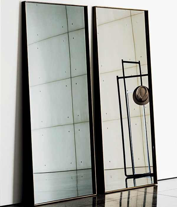 Sovet Italia Visual Rectangular Wall or Floor Mirror in Different Finishes & Sizes