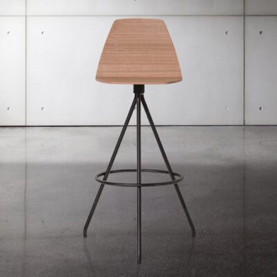 Sovet Italia Sila Bar Stool in 3 Different Wood Finishes