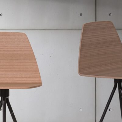 Sovet Italia Sila Bar Stool in 3 Different Wood Finishes