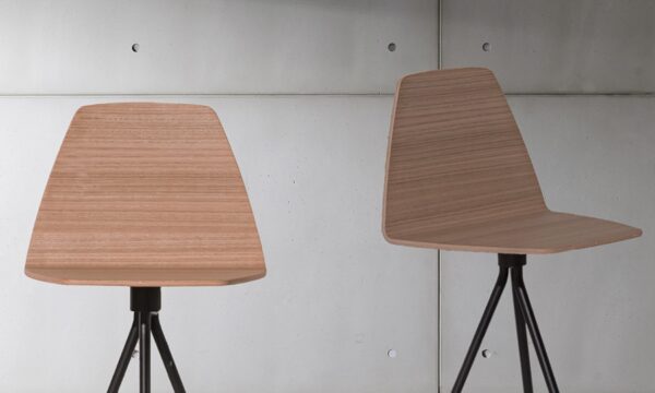 Sovet Italia Sila Bar Stool in 3 Different Wood Finishes