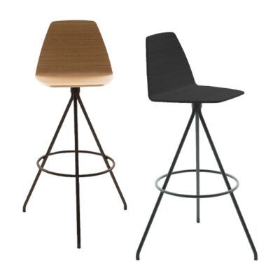 Sovet Italia Sila Bar Stool in 3 Different Wood Finishes