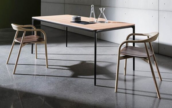 Sovet Italia Slim Fixed Dining Table in Different Sizes & Finishes