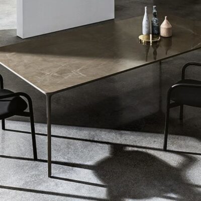 Sovet Italia Slim Fixed Dining Table in Different Sizes & Finishes