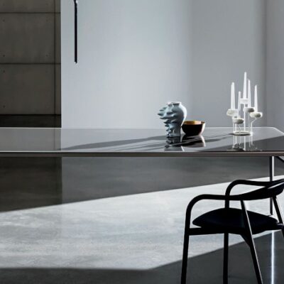 Sovet Italia Slim Fixed Dining Table in Different Sizes & Finishes