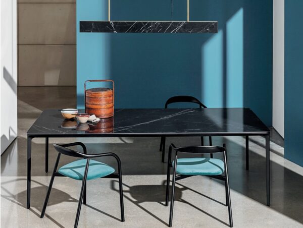 Sovet Italia Slim Fixed Dining Table in Different Sizes & Finishes