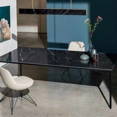 Sovet Italia Slim Fixed Dining Table in Different Sizes & Finishes