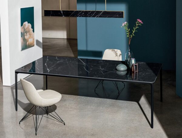 Sovet Italia Slim Fixed Dining Table in Different Sizes & Finishes