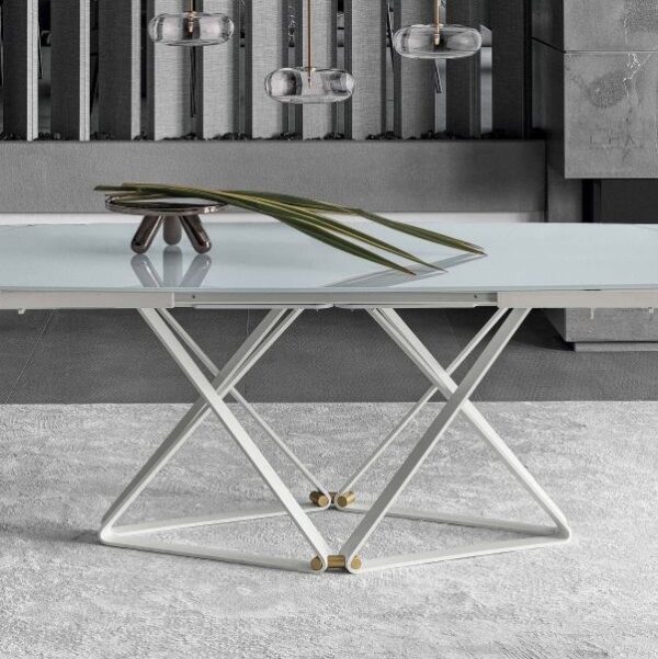 Bontempi Casa Delta Barrel Extending Dining Table