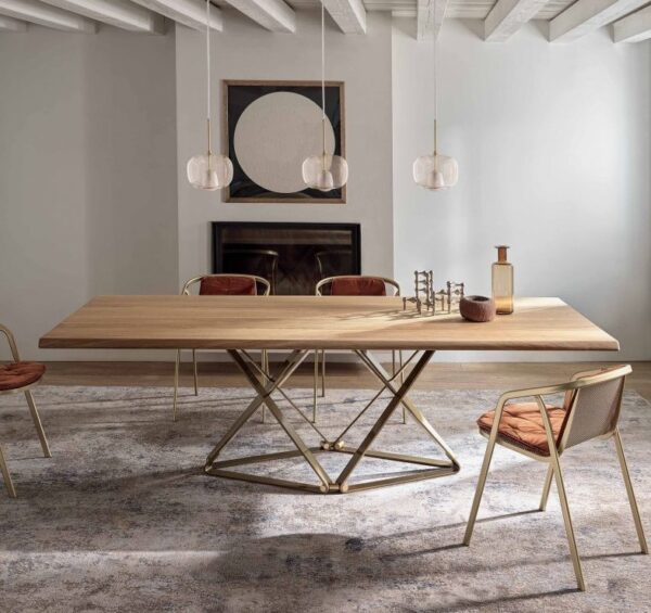 Bontempi Casa Delta Dining Rectangular Table