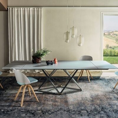 Bontempi Casa Delta Rectangular Extending Dining Table-0