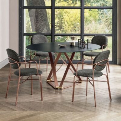 Bontempi Casa Delta Round Dining Table-0