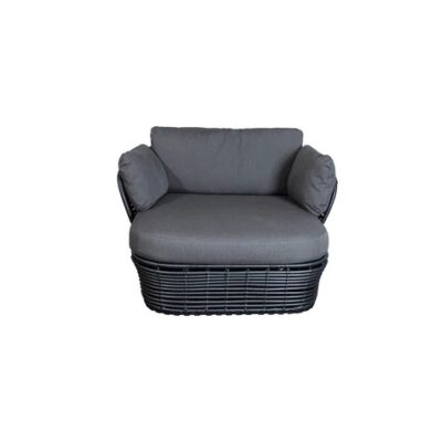 Cane-line Basket lounge chair, incl. Cane-line AirTouch cushion set