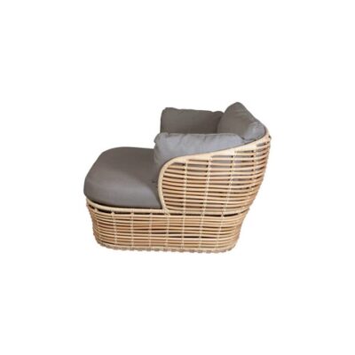 Cane-line Basket lounge chair, incl. Cane-line AirTouch cushion set