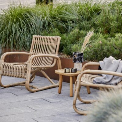 Cane-line Outdoor Curve Lounge Chair in 2 Different Colours