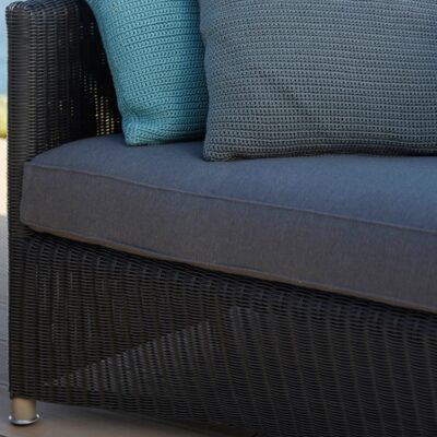 Cane-line Outdoor Diamond Lounge Chair with Quick Dry Cushions