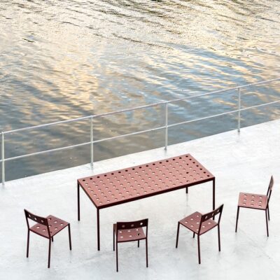 Hay Balcony Outdoor Fixed Dining Table in Different Sizes & Finishes