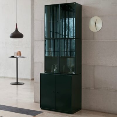 Montana Rise Display Cabinet Wall or Plinth Mounted in Different Colours